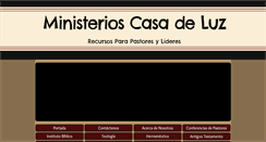 Desktop Screenshot of ministerioscasadeluz.com