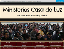 Tablet Screenshot of ministerioscasadeluz.com